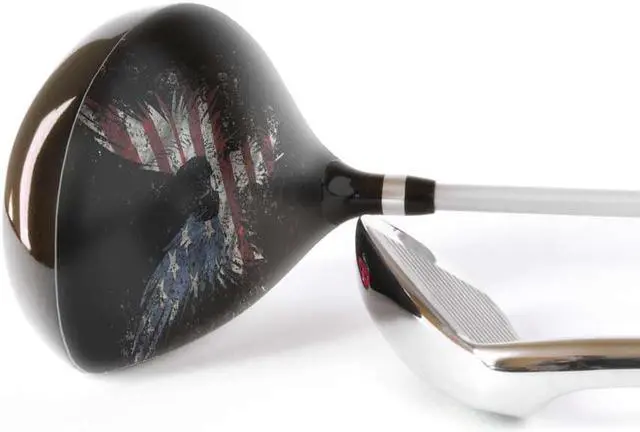 Alt view image 3 of 5 - ParSkins Left-Handed Fairway Wood Skin (American Eagle)