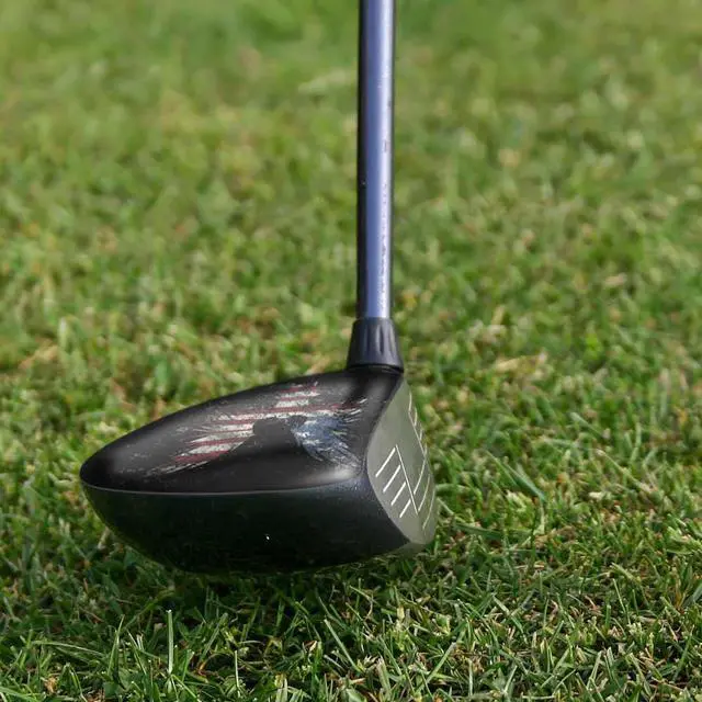 Alt view image 5 of 5 - ParSkins Left-Handed Fairway Wood Skin (American Eagle)