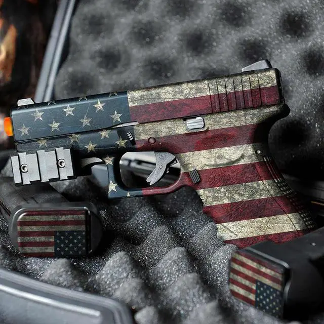 Alt view image 2 of 4 - GunSkins Pistol Skin for Airsoft Glock 19 (GS America)