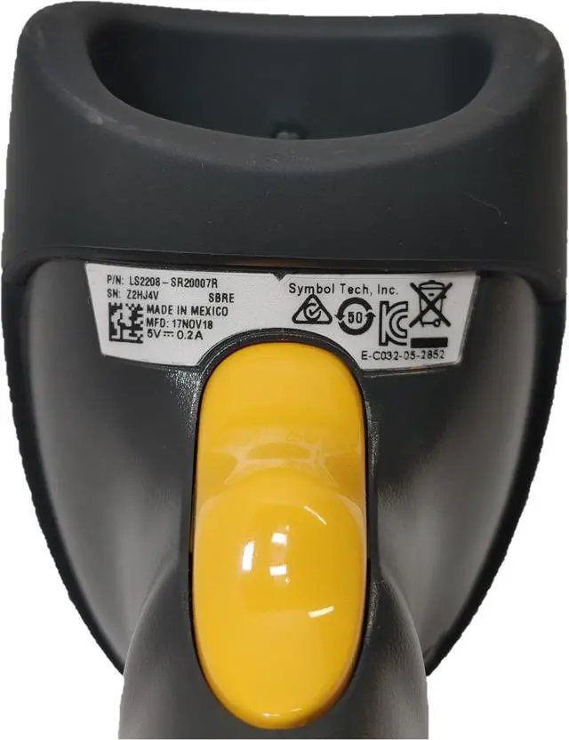 Alt view image 4 of 7 - Symbol LS2208 Barcode Scanner - Part Number: LS2208-SR20007R *Same Day Ship Free*