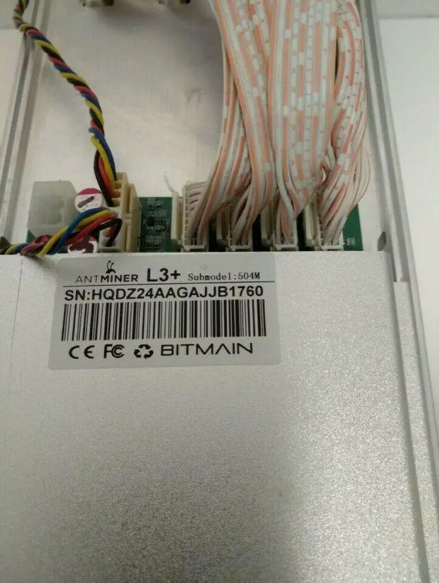Alt view image 2 of 3 - Bitmain Antminer L3+ 504mh With Power Supply PSU 504m  LTC Litecoin miner