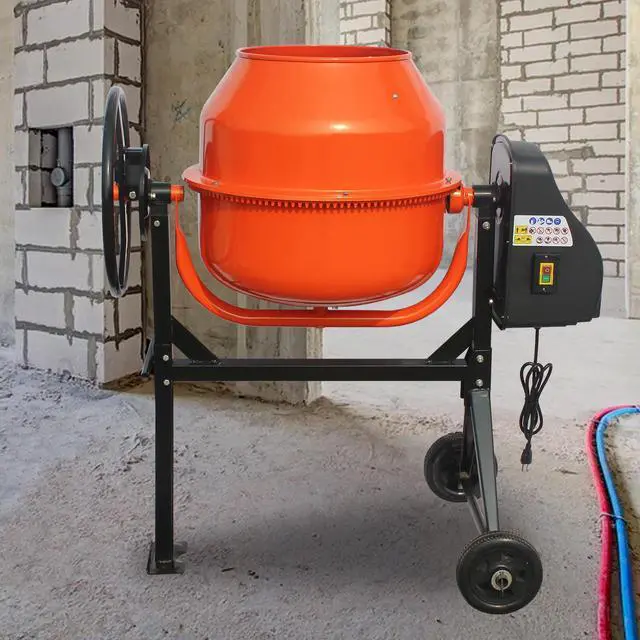 Main image of Oarlike 5.0 Cubic Ft Concrete Mixer, 4/5HP 600W Electric Cement Mixer Machine for Stucco with Wheel and Stand,Cement Mixing Tools for Mortar, Stucco and Fodder