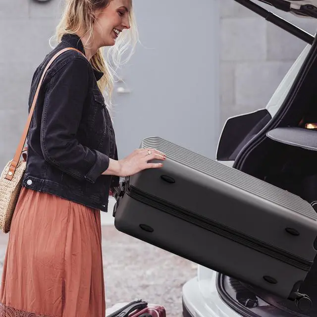 Alt view image 4 of 7 - Apelila 4PC 18-28 Inch Hardshell Luggage ABS Luggages Sets With Spinner Wheels Hard Shell Spinner Carry On Suitcase