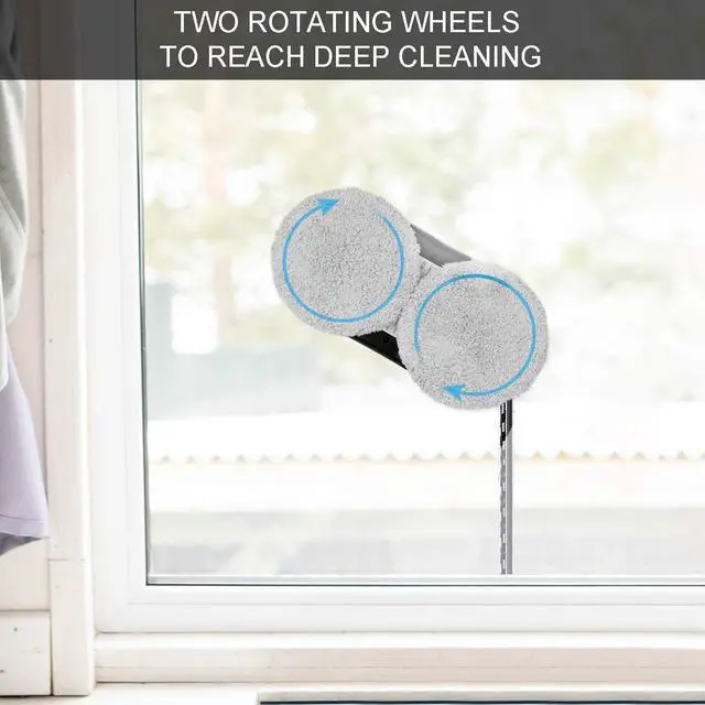 Alt view image 3 of 6 - Window Cleaner Robot, VAIIEYO X5 Window Vacuum Cleaner Smart Glass Cleaning Robotic with APP & Remote, Intelligent Automatic Cleaner Robot for Outdoor/Indoor Windows Table Tile Ceiling