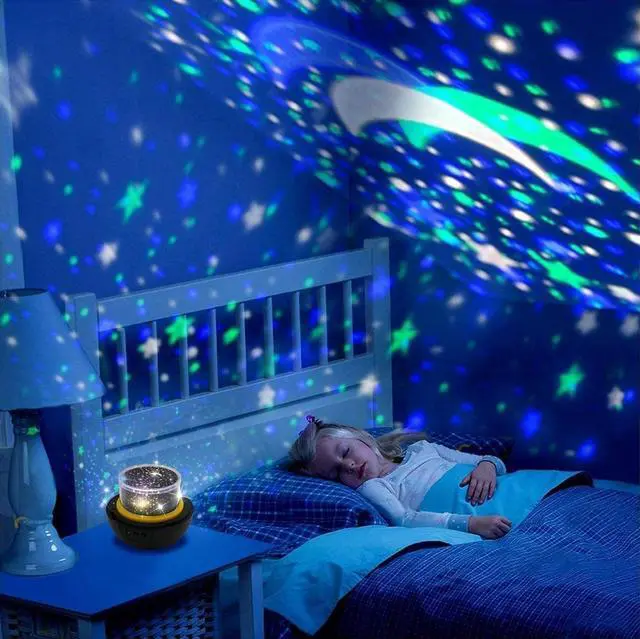 Alt view image 2 of 5 - TOURACE Star Night Light for Kids, Universe Projection Romantic Projection Lamp Starry Constellation Birthday Gift Projector Lamp for Bedroom- 6 Sets of Film -The Galaxy Projectors