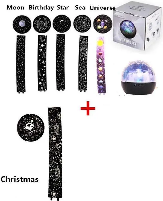 Alt view image 5 of 5 - TOURACE Star Night Light for Kids, Universe Projection Romantic Projection Lamp Starry Constellation Birthday Gift Projector Lamp for Bedroom- 6 Sets of Film -The Galaxy Projectors