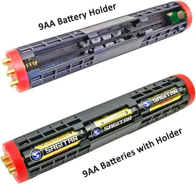 Alt view image 2 of 7 - High power and high quality 9AA dry battery holder, an accessory for the high power torches