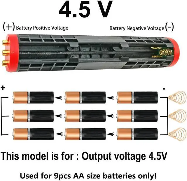 Main image of High power and high quality 9AA dry battery holder, an accessory for the high power torches