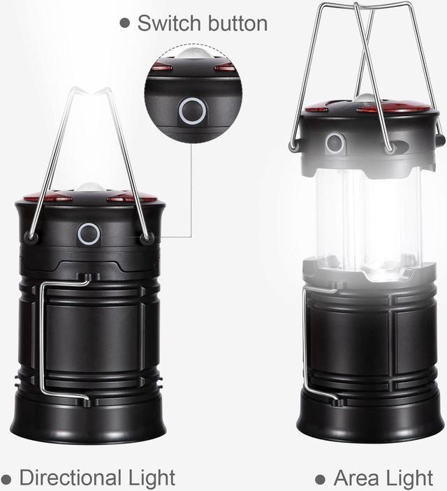 Portable LED Camping Lantern With Rechargeable Battery Or 3 AA Battery  Powered  Emergency Camp Light With Urgent Flashlights, USB Charging For  Phone 