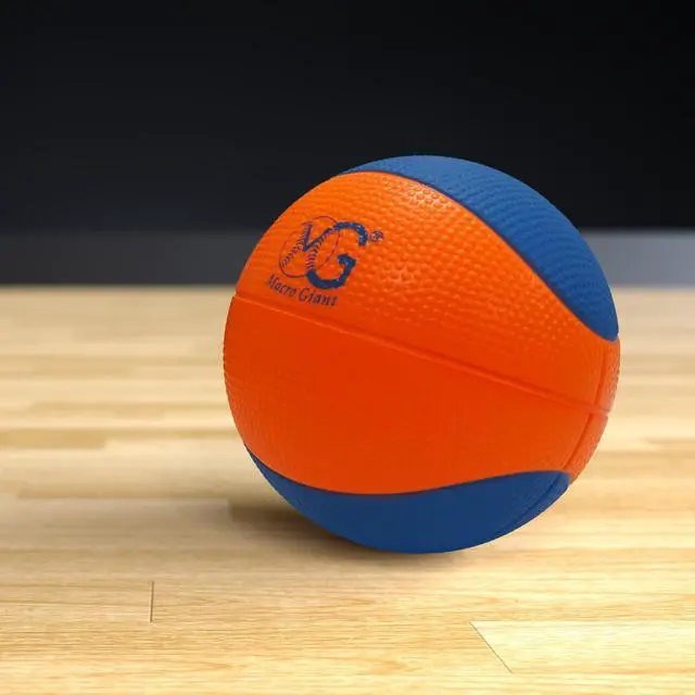 Alt view image 6 of 7 - Macro Giant 6 Inch (Dia.) PU Foam Basketball, Set of 4, Neon Colors, Bouncing, Beginner, Training Practice, Playground, Preschool, Kindergarten