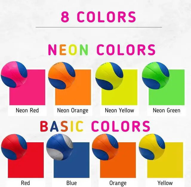 Alt view image 4 of 7 - Macro Giant 6 Inch (Dia.) PU Foam Basketball, Set of 4, Neon Colors, Bouncing, Beginner, Training Practice, Playground, Preschool, Kindergarten