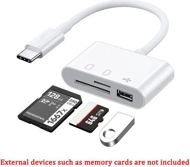 Main image of Card Reader 3-in-1 Mobile Phone Tablet Connected with Type C to USB SD TF Multifunctional Conversion Cable