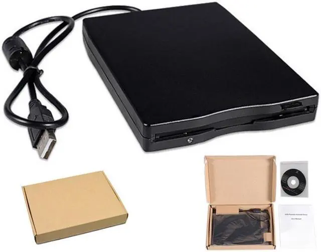 Alt view image 2 of 7 - USB Portable Floppy Drive USB External Floppy Drive 3.5-inch Floppy Drive