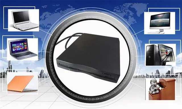 Alt view image 4 of 7 - USB Portable Floppy Drive USB External Floppy Drive 3.5-inch Floppy Drive