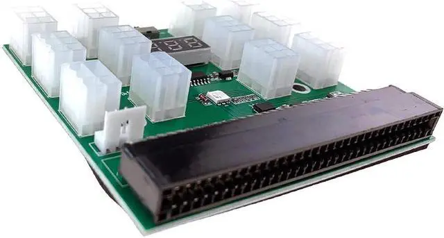 Alt view image 5 of 7 - DPS-1200FB A 1200W PSU Power Supply + Breakout Board + 12pcs 6pin-to-8pin Cables