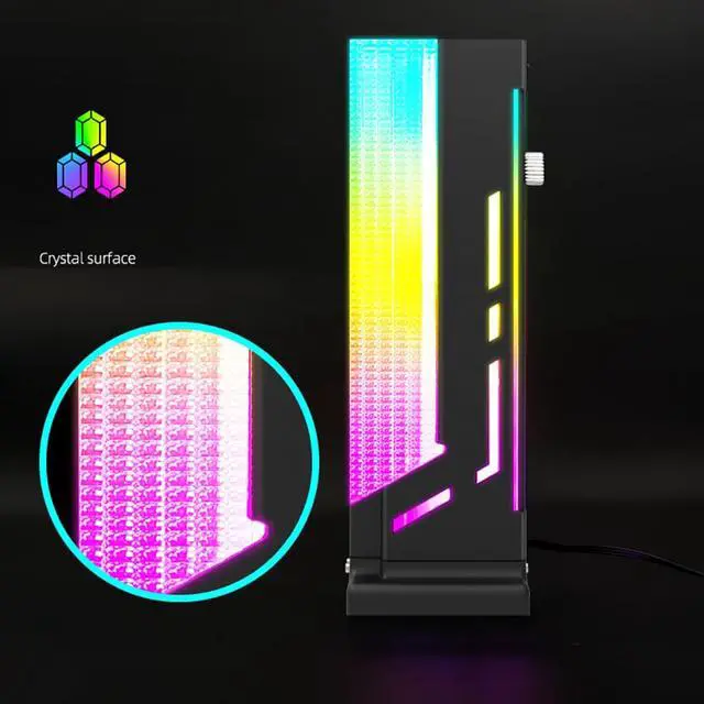 Alt view image 5 of 7 - RGB GPU Holder Video Card Holder Adjustable Non-Slip Graphics Card Bracket