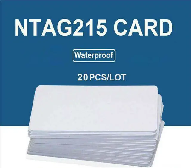 Main image of 20Pcs White NTAG215 Blank NFC Cards Tags NTAG 215 For TagMo Amiibo