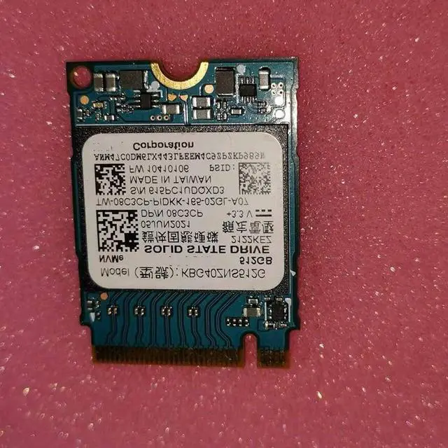 Alt view image 5 of 5 - 512GB NVMe PCIe M.2 2230 SSD 30mm Half Size KBG40ZNS512G For Kioxia/Toshiba