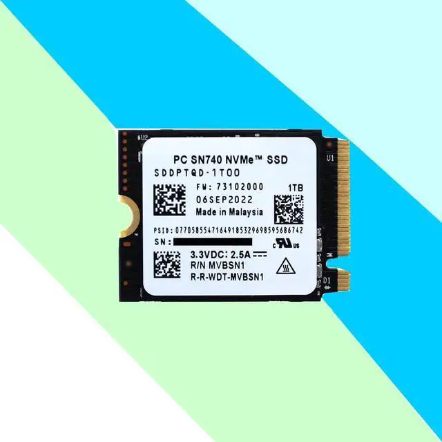 Alt view image 5 of 6 - PC SN740 1TB M.2 2230 SSD NVMe PCIe4x4 For Steam Deck ASUS ROG Flow X Laptop