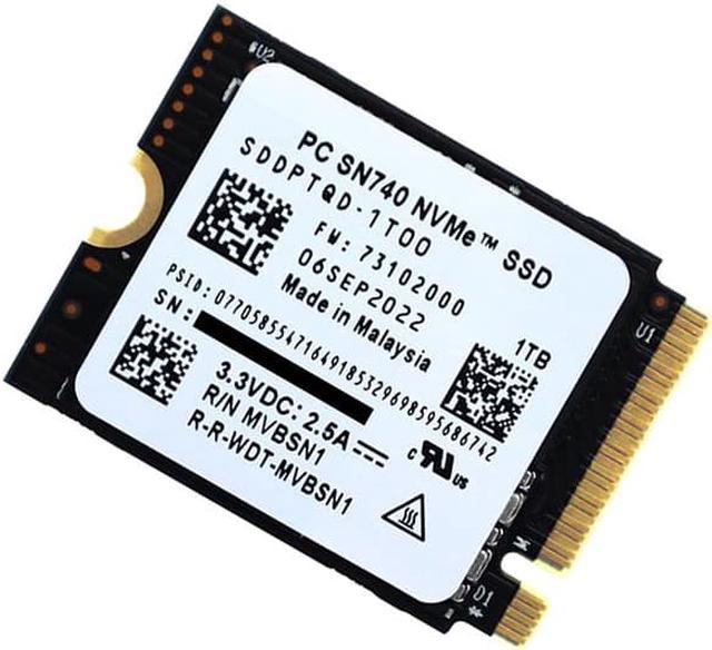 PC SN740 1TB M.2 2230 SSD NVMe PCIe4x4 For Steam Deck ASUS ROG Flow X Laptop