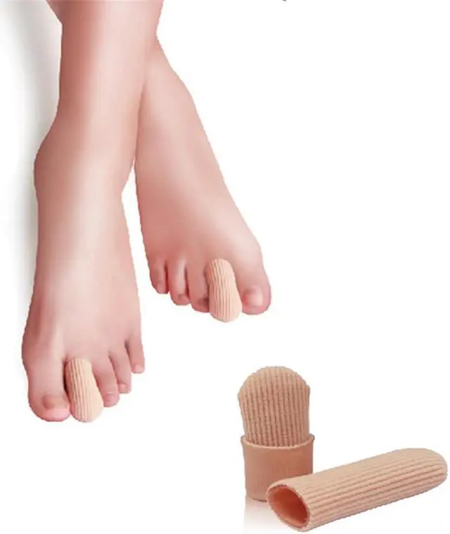 Alt view image 3 of 6 - Paiying 4 Pcs Large Foot Toe Bandage Finger Tube Protector