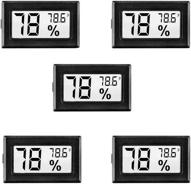 Alt view image 5 of 6 - 5PCS Digital LCD Indoor Temperature Humidity Meter Thermometer Fahrenheit Hygrometer