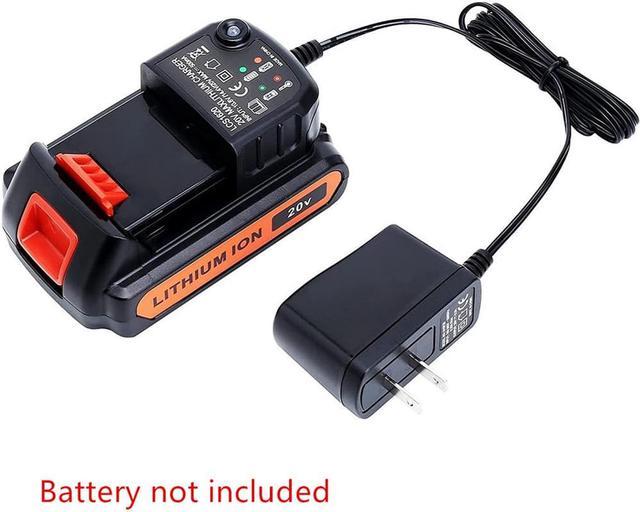 20V Lithium Battery Charger Max Output 500mA For Black and Decker Battery  LBX20 LBXR20 LB20 