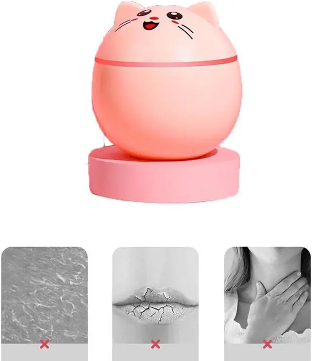 Alt view image 2 of 7 - 5V 5W 300ML Air Humidifier Aroma Diffuser Cute Cat Mini Freshener with USB Cable