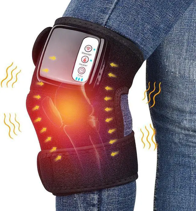 Main image of Yingshan Heated and Vibration Massage Knee Brace Wrap for Knee Injury Cramps Arthritis Recovery Massager for Muscles Pain Relief