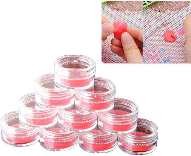 5/10pcs circular Plastic Color Plasticine Clear Containers Glue