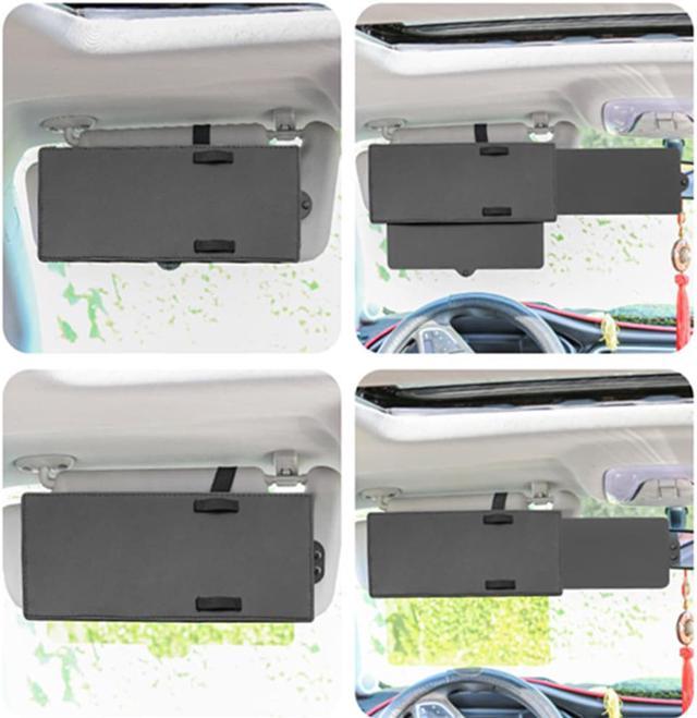 1X Car Sun Visor Extension Extender Shield Window Shade Block Anti-glare  Anti-UV