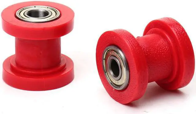Alt view image 4 of 5 - Furulu 2Pcs Chain Roller Slider Tensioner Wheel Guide 8 mm For Pit Dirt Mini Bike ATV