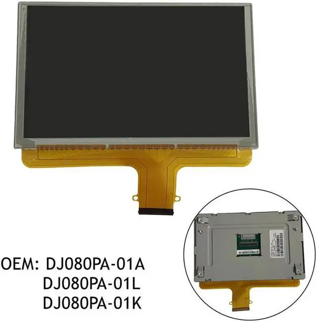 Alt view image 4 of 5 - DJ080PA-01A Radio Touch-Screen Glass Digitizer LCD Replacement For Chevrolet GMC