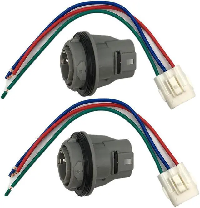 Main image of Acaigel 2 Front Turn Signal Light Socket Connector Harness W/ 3-Wire Kit For Honda Civic