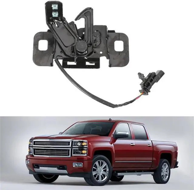 Alt view image 2 of 5 - Yingshan Hood Latch 84805445 For GMC Sierra Chevy Silverado 1500 2019-2021
