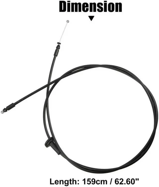 Alt view image 3 of 5 - Yassdwbn Hood Latch Release Cable For 06-11 Hyundai Azera Sonata 81190-3K001, 81190-3K000