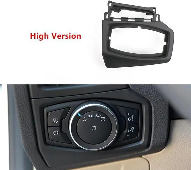 Alt view image 4 of 5 - Acaigel Car Dashboard Headlight Switch Frame Trim For Ford Focus 2015-2018 High Version