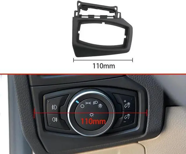 Alt view image 5 of 5 - Acaigel Car Dashboard Headlight Switch Frame Trim For Ford Focus 2015-2018 High Version