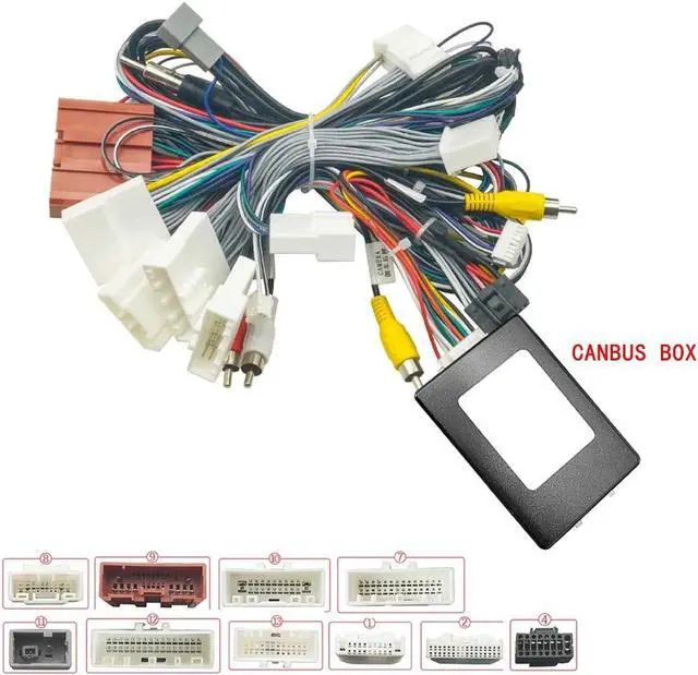 Alt view image 2 of 5 - Yassdwbn 16Pin Stereo Radio Android Wiring Harness Adapter Connector For Mazda CX-5 14-16