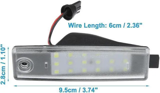 Alt view image 5 of 5 - Furulu 2x LED License Plate Light For Toyota Highlander 2008-13 For Lexus RX300 1999-03