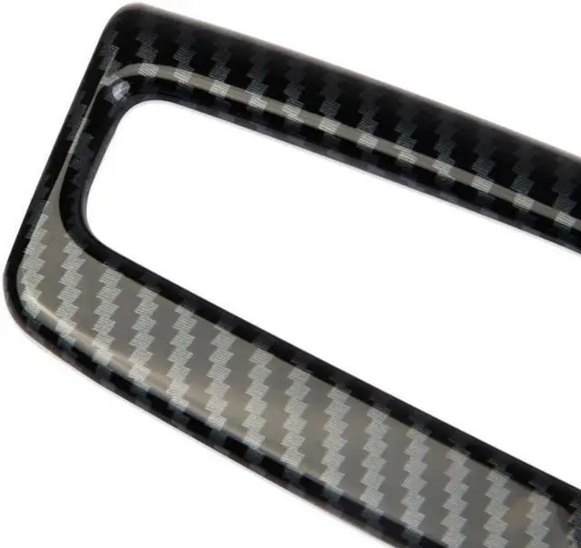 Alt view image 4 of 5 - Yassdwbn Car Carbon Fiber Armrest Button Panel Cover Trim For Hyundai Tucson 2022 2023 1x