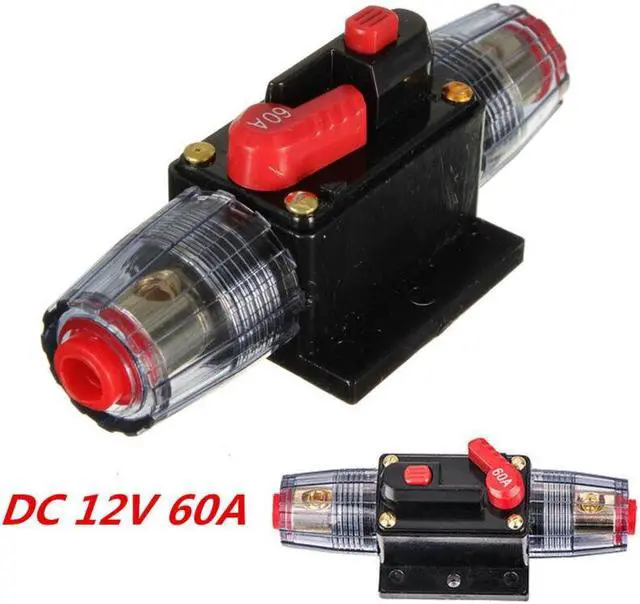 Alt view image 2 of 5 - Yassdwbn DC 12V Car Audio Inline Circuit Breaker Fuse for System Protection 60A
