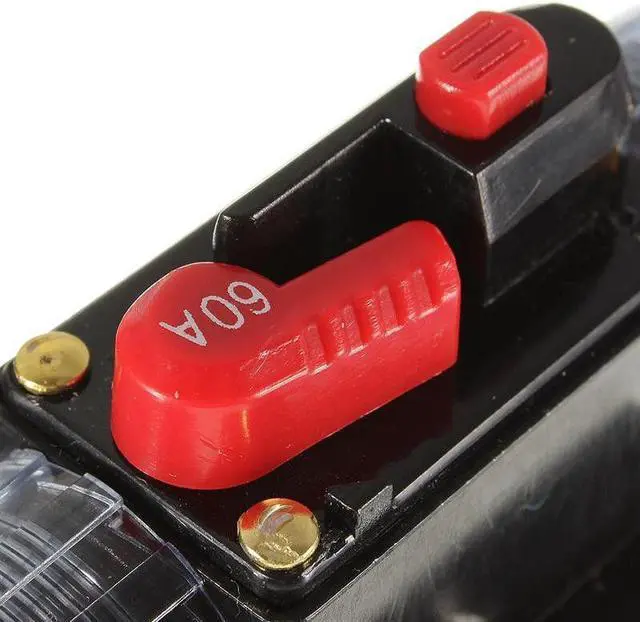 Alt view image 4 of 5 - Yassdwbn DC 12V Car Audio Inline Circuit Breaker Fuse for System Protection 60A