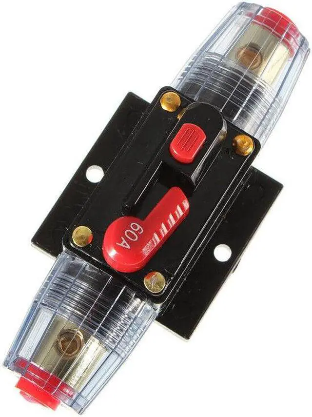 Main image of Yassdwbn DC 12V Car Audio Inline Circuit Breaker Fuse for System Protection 60A