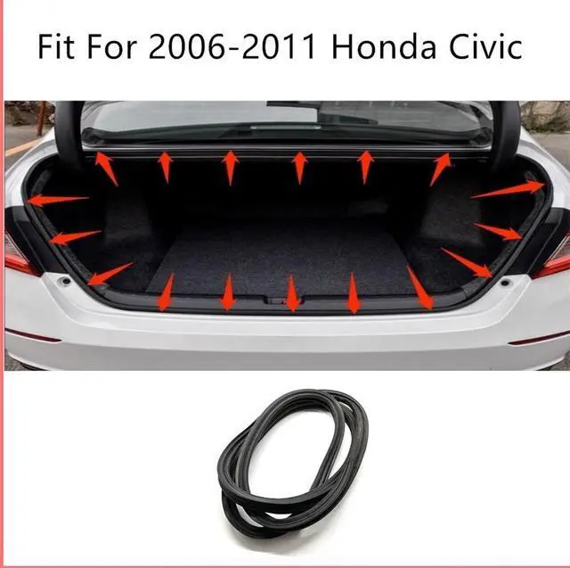 Alt view image 2 of 6 - Furulu Weatherstrip Trunk Lid Rubber Seal 74865-SNB-003 New For 2006-2011 Honda Civic