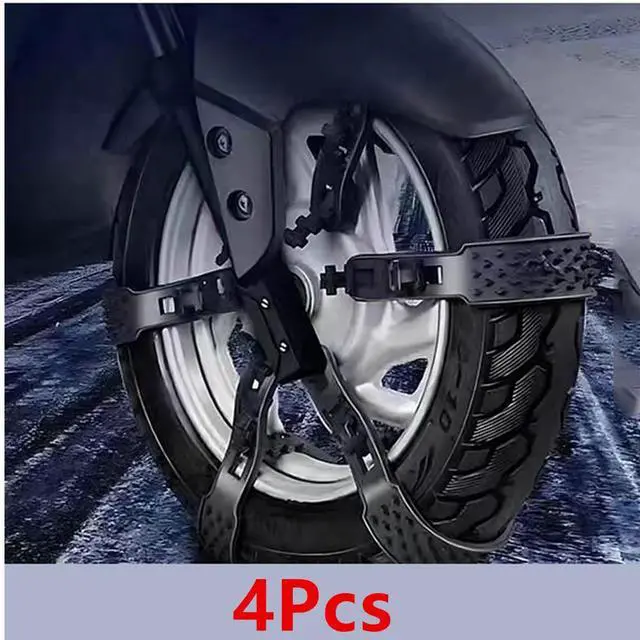 Main image of Acaigel 4Pcs Anti-Skid Snow Chain Motorcycles Bicycles Wheels Tire Non-Slip Snow Chains