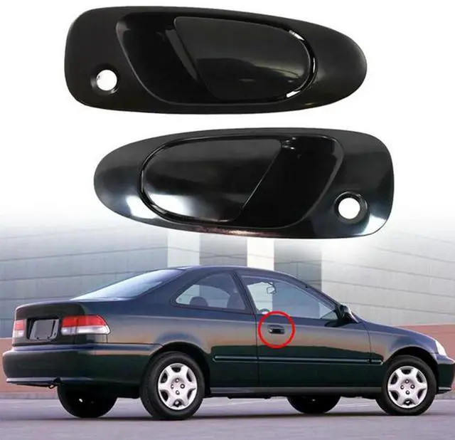 Alt view image 3 of 5 - Acaigel 1 Pair 72140-Sr3-013 72180-Sr3-013 Front Exterior Door Handles For Honda Civic