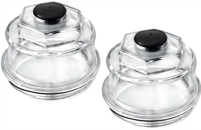 Alt view image 5 of 5 - Paiying 2Pcs 12011-1 Oil Dust Caps 3-3/4" Oil Cap For 10K-16000 Trailer Axle Bearing