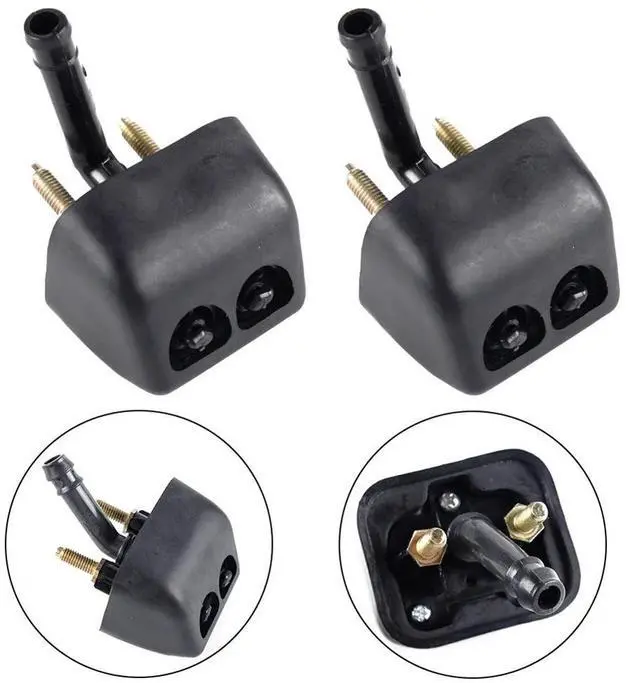 Alt view image 3 of 5 - Yassdwbn 2Pcs Headlight Washer Nozzle For Mitsubishi Pajero Montero V73 V75 V77 2003-2006