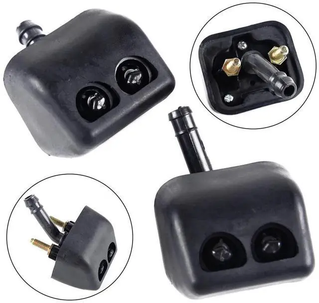 Alt view image 5 of 5 - Yassdwbn 2Pcs Headlight Washer Nozzle For Mitsubishi Pajero Montero V73 V75 V77 2003-2006